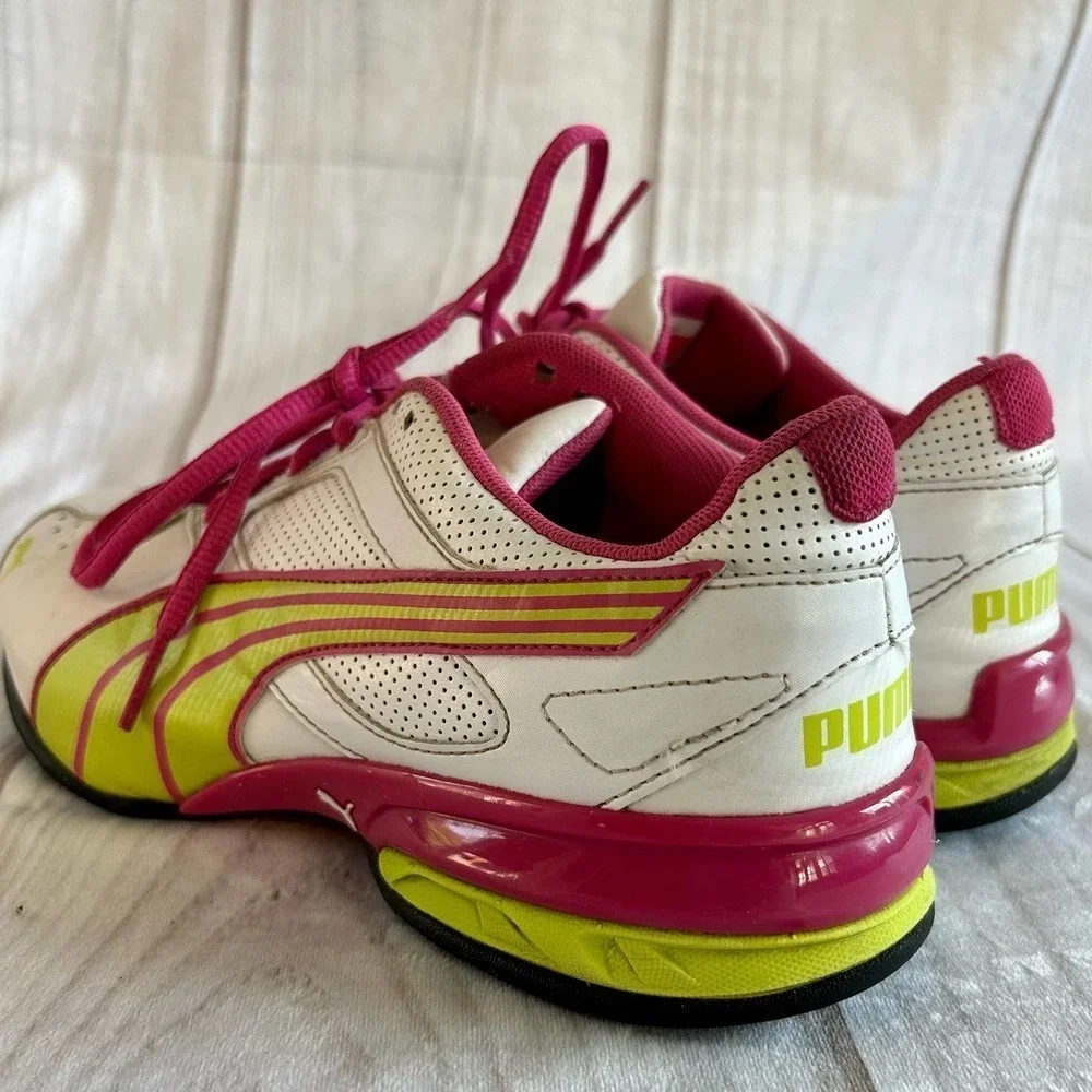Vintage Puma Athletic lace up running sneakers Y2K Sporty lounge colorful 8​​ - Picture 10 of 11